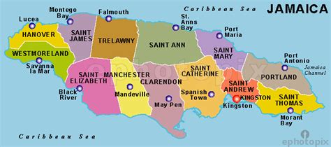 jamaica's parishes and capitals|Parishes of Jamaica .